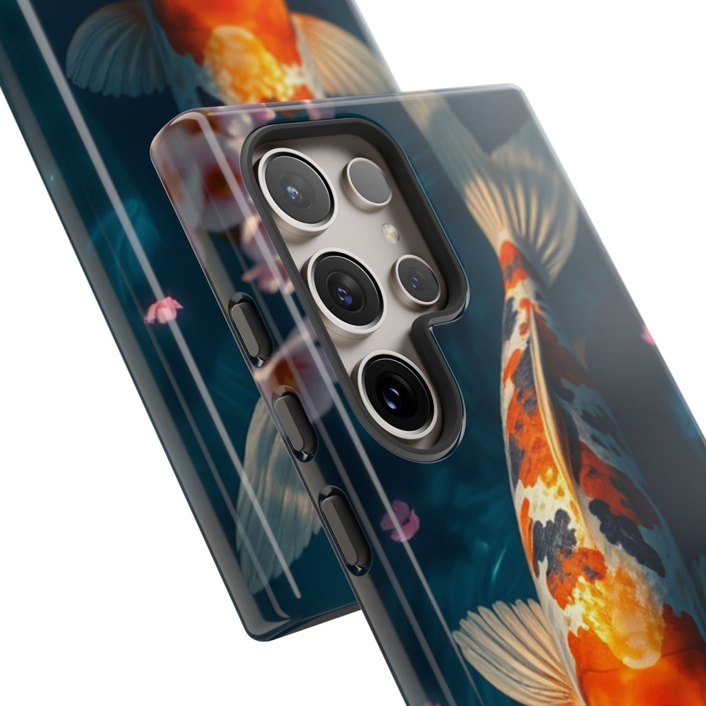 Peaceful Koi Cherry Blossom Tough Cases For Android & iPhone