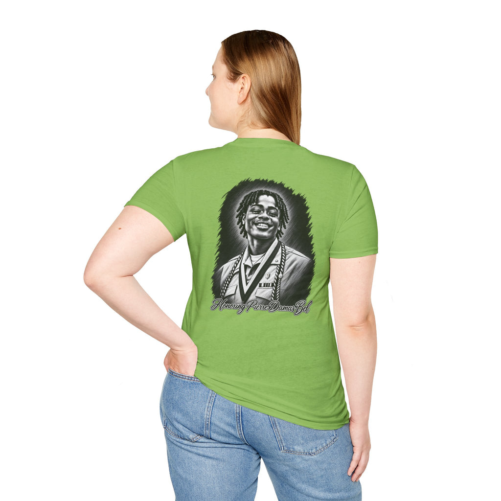 Portrait Front and Back - In Memory of Pierre Damas Bel T-Shirt