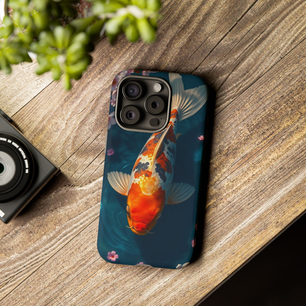 Peaceful Koi Cherry Blossom Tough Cases For Android & iPhone