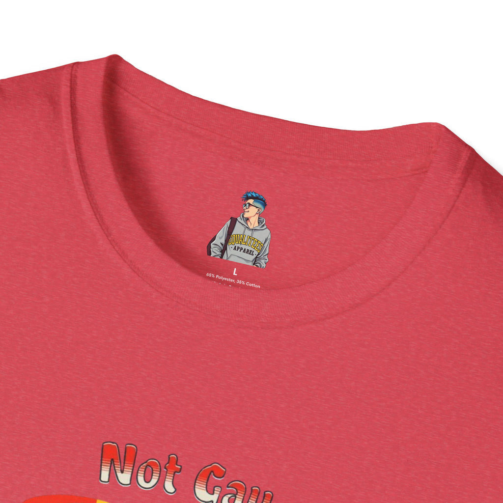 Funny LGBTQ+ Pride T-Shirt - "Not Gay But $20 is $20" Unisex Softstyle