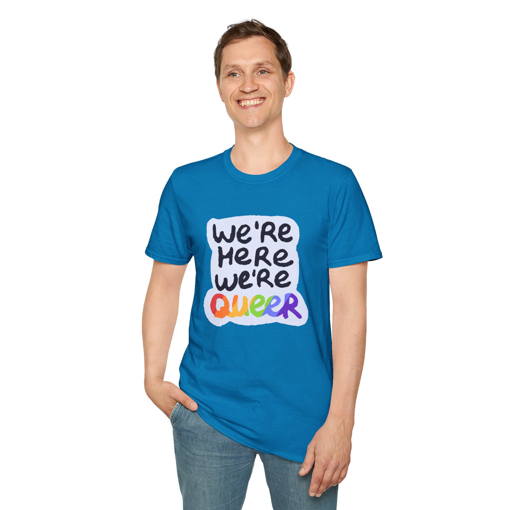 We’re Here We’re Queer Pride Tree Las Vegas T-Shirt