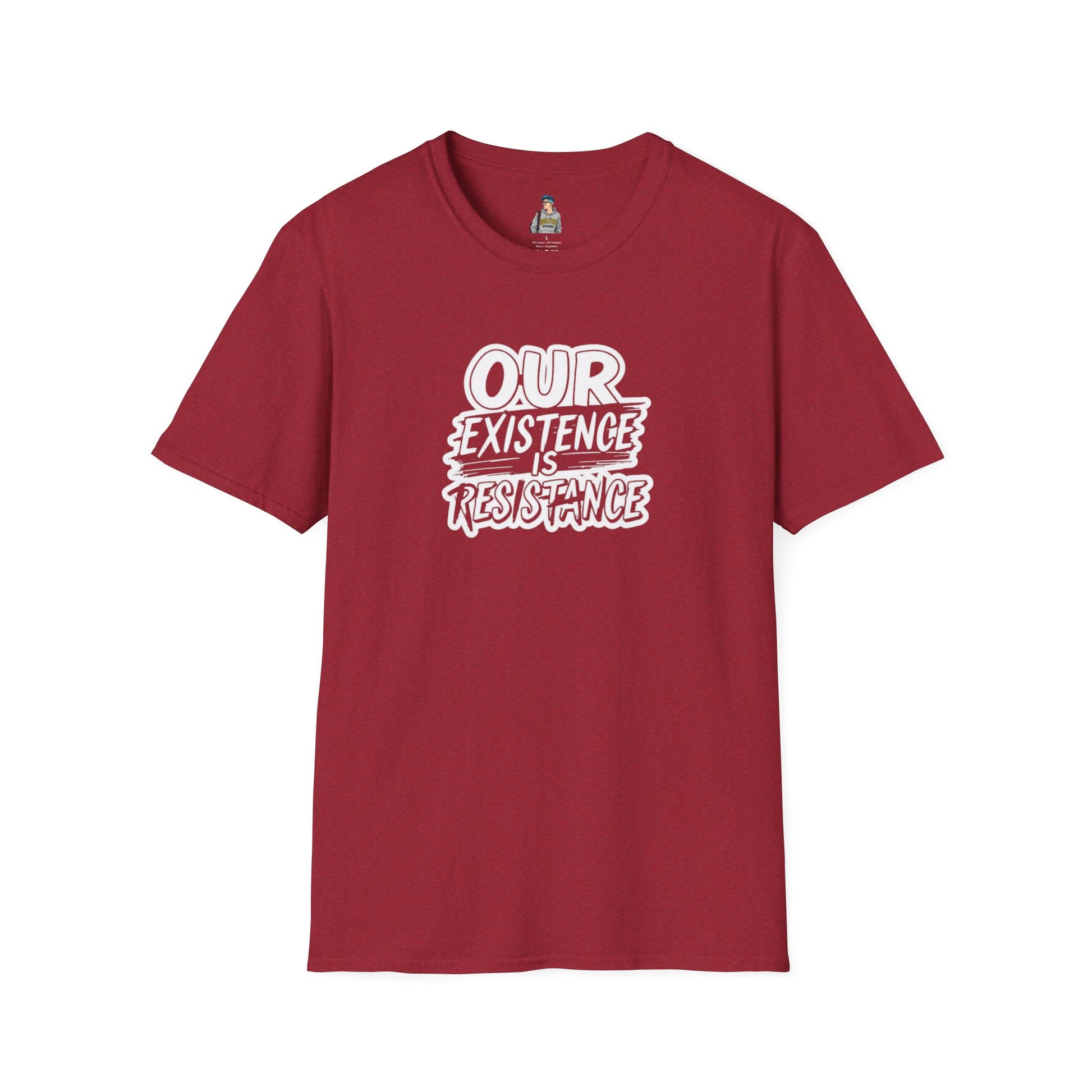Unisex Softstyle T-Shirt - "Our Existence is Resistance" Statement Tee
