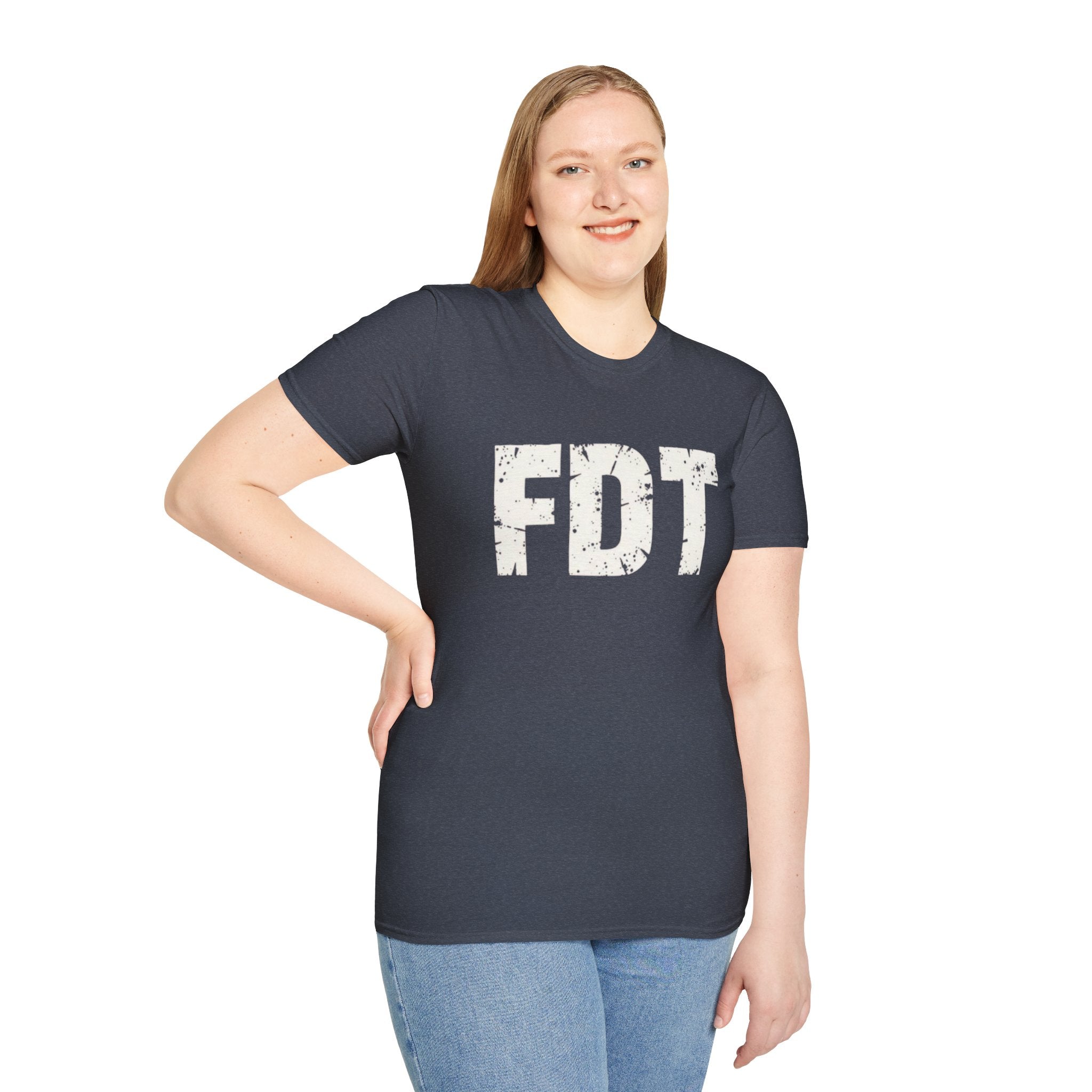 FDT Distressed Graphic T‑Shirt — Bold Statement Tee