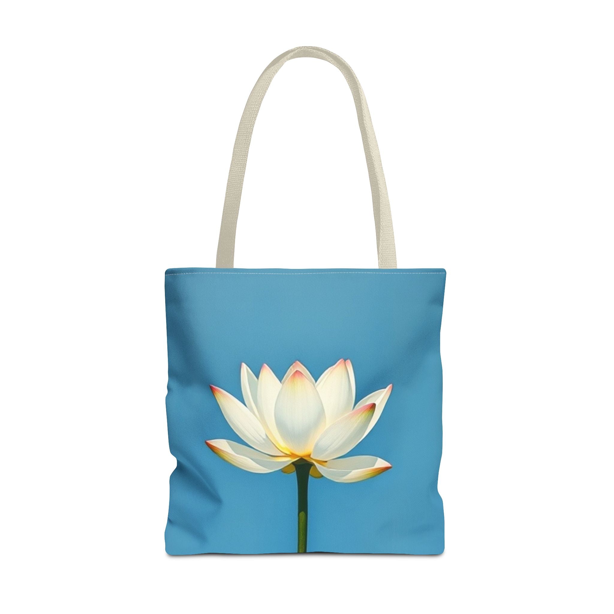 White Lily on Canvas Design - Tote Bag
