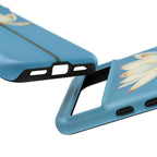 Open White Peace Lily Design Tough Case For Android & iPhone
