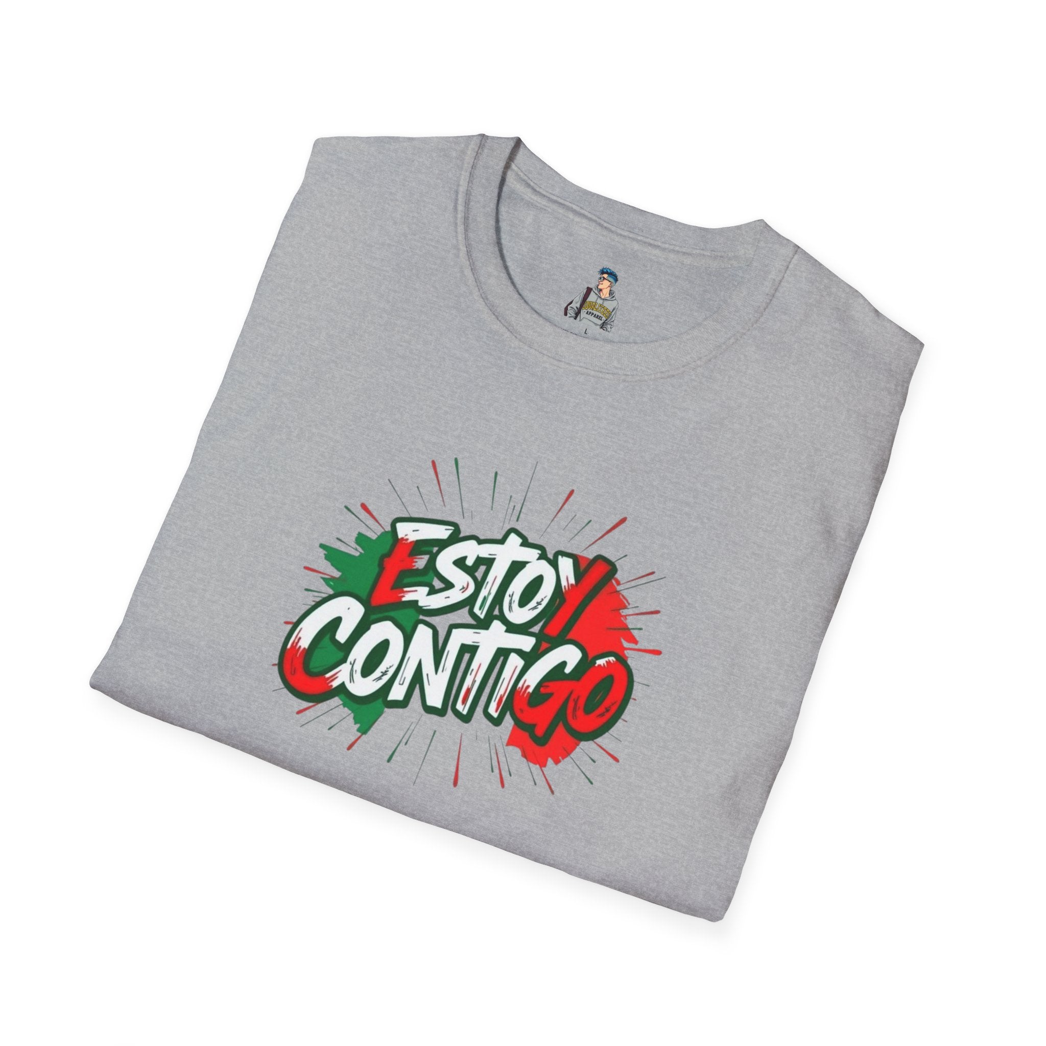 Estoy Contigo (I Am With You) Immigrants Make America Great Unisex Softstyle T-Shirt Classic Protest Tee