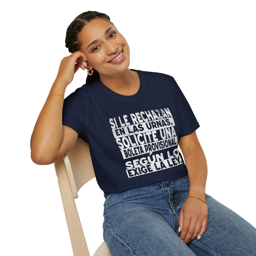 NO SE DEJE INTIMIDAR. Know Your Rights Voting Tee-Spanish