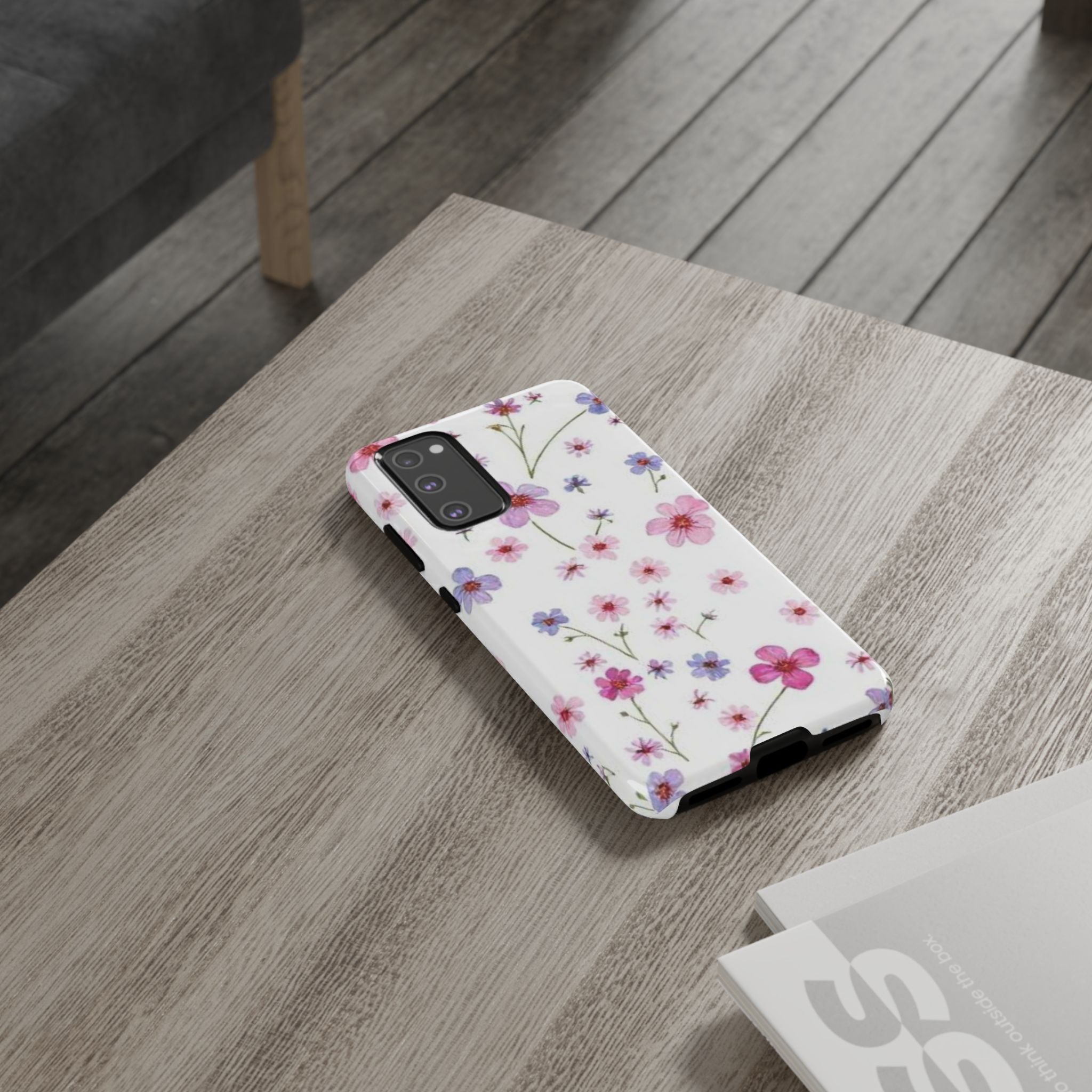 Pink Wildflower Tough Case for Android