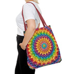 Rainbow Mandala Tote Bag