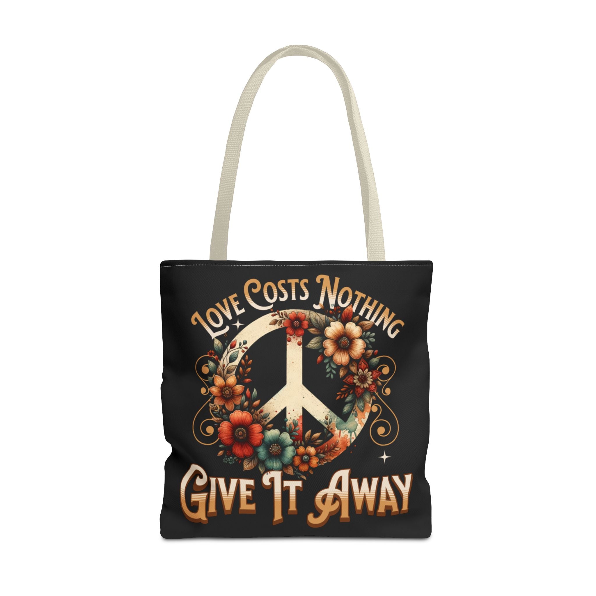 Love Costs Nothing, Give It Away Flag Tote Bag