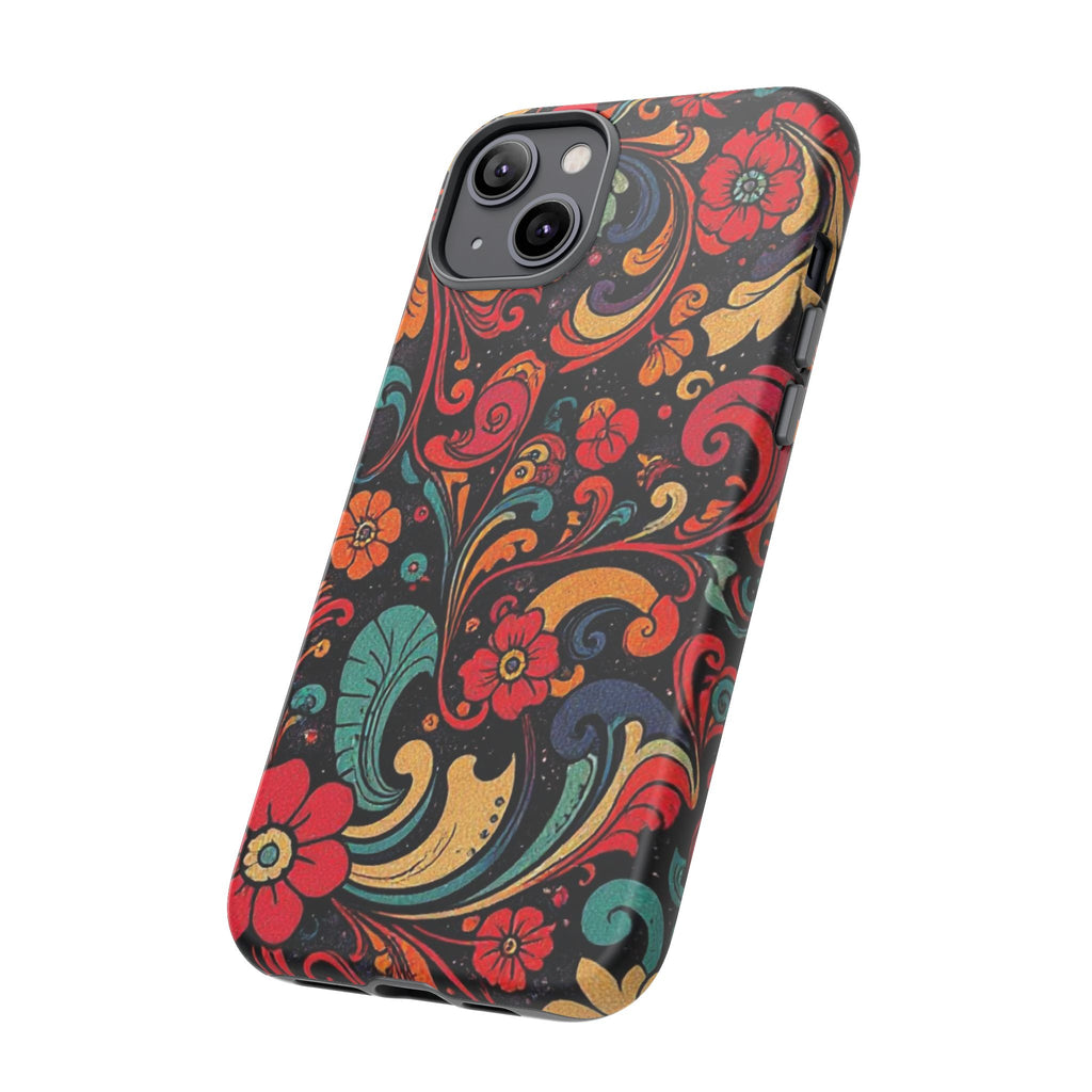 Floral Paisley Tough Case for iPhone — Vibrant Protective Phone Cover