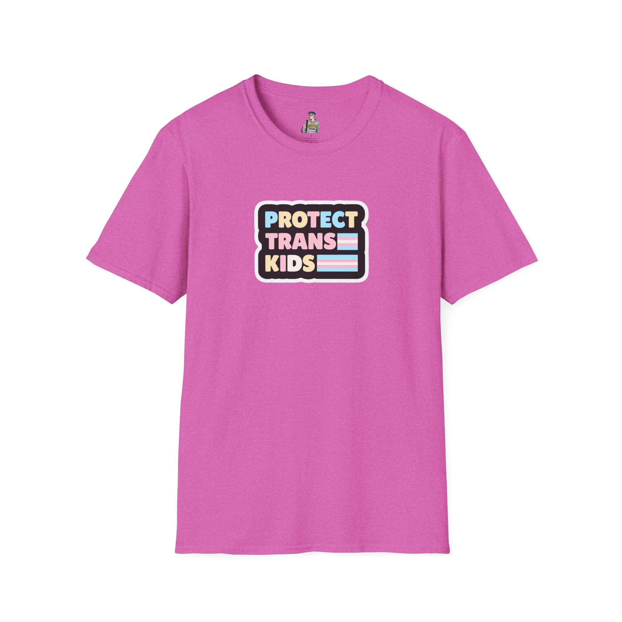 "Protect Trans Kids" Unisex Softstyle T-Shirt - Empowerment & Pride Apparel