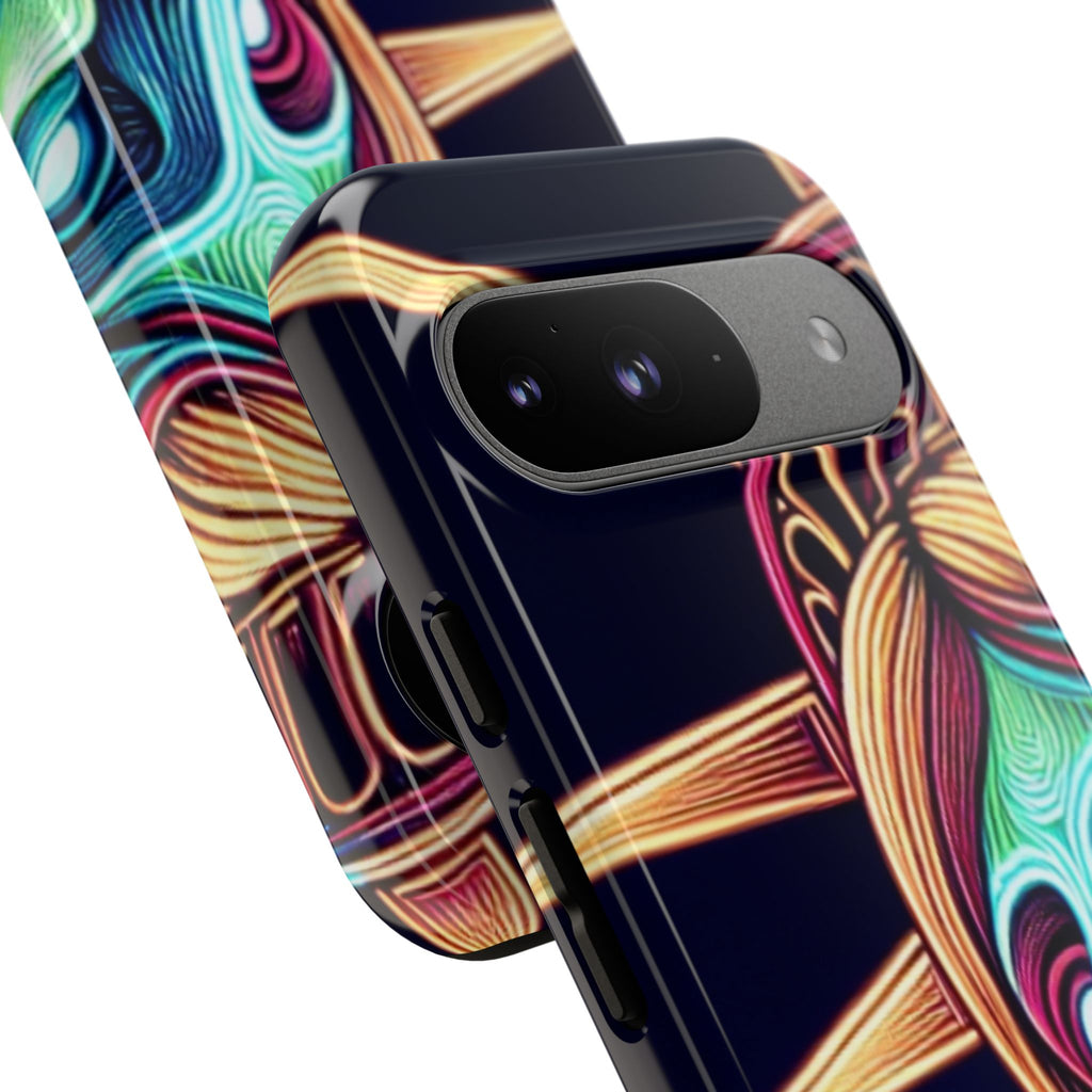Statue of Liberty Neon Glowing Art Tough Case for Android & iPhone