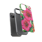 Tropical Hibiscus Phone Case for iPhone — Floral Tough Protective Cover