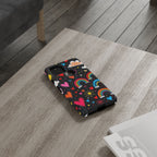 Android OR iPhone Compatible Cases - Doodle Hearts and Rainbows Design