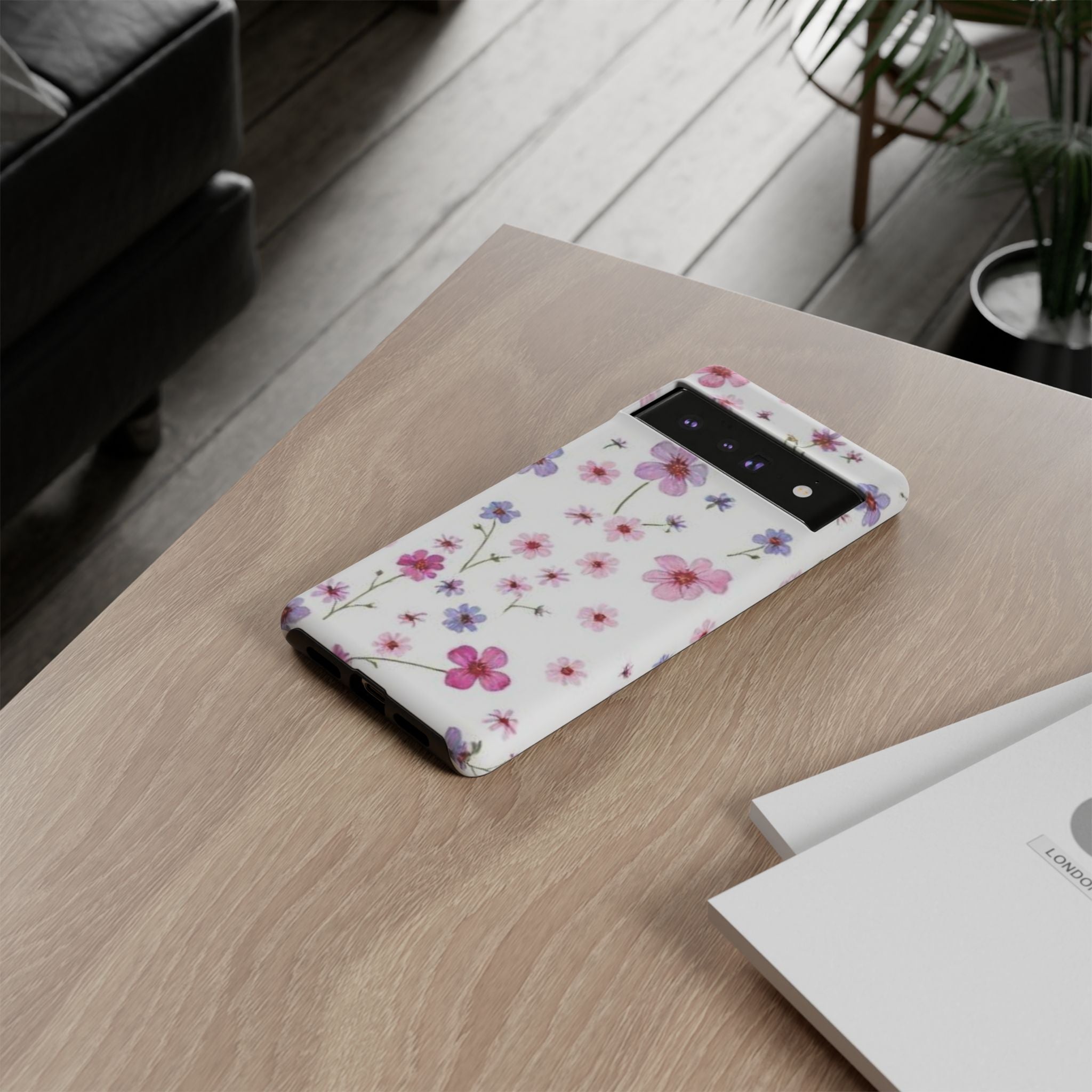 Pink Wildflower Tough Case for Android
