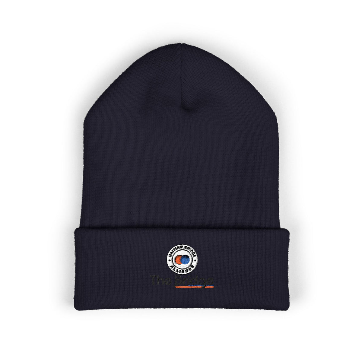 Embroidered Haitian Bridge Alliance Logo Cuffed Beanie — Warm Knit Winter Hat