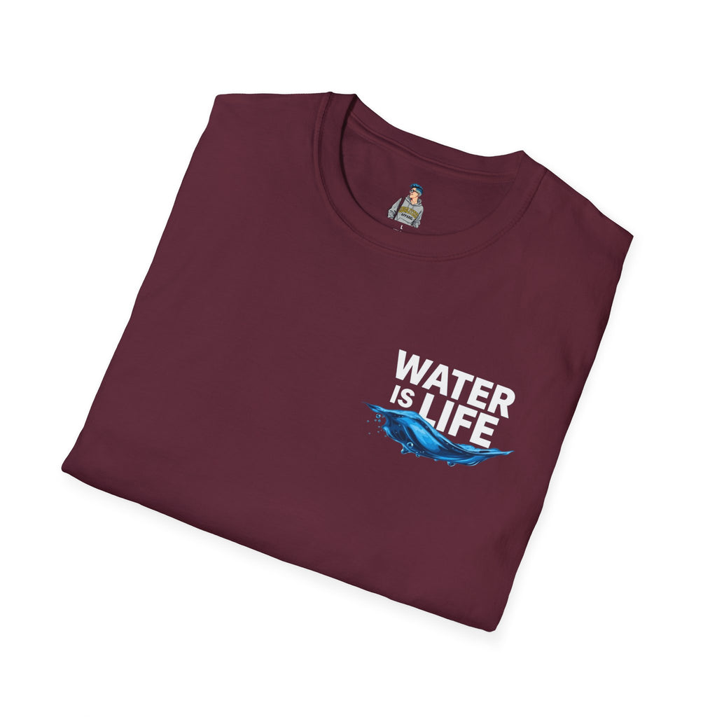 Water is Life Unisex T-Shirt | Eco-Friendly Tee for Environmentalists, Beach Lovers, Awareness Campaigns, Gifting