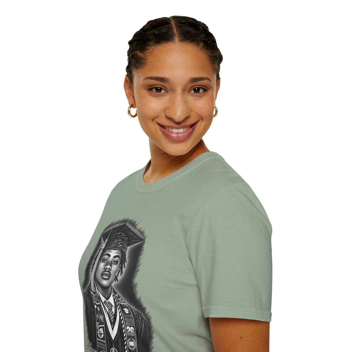 Portrait Front and Back - In Memory of Pierre Damas Bel T-Shirt
