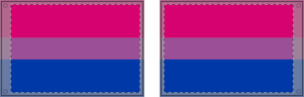 Double Sided Bisexual Pride Flag - Celebrate Inclusivity and Support LGBTQ+ Pride