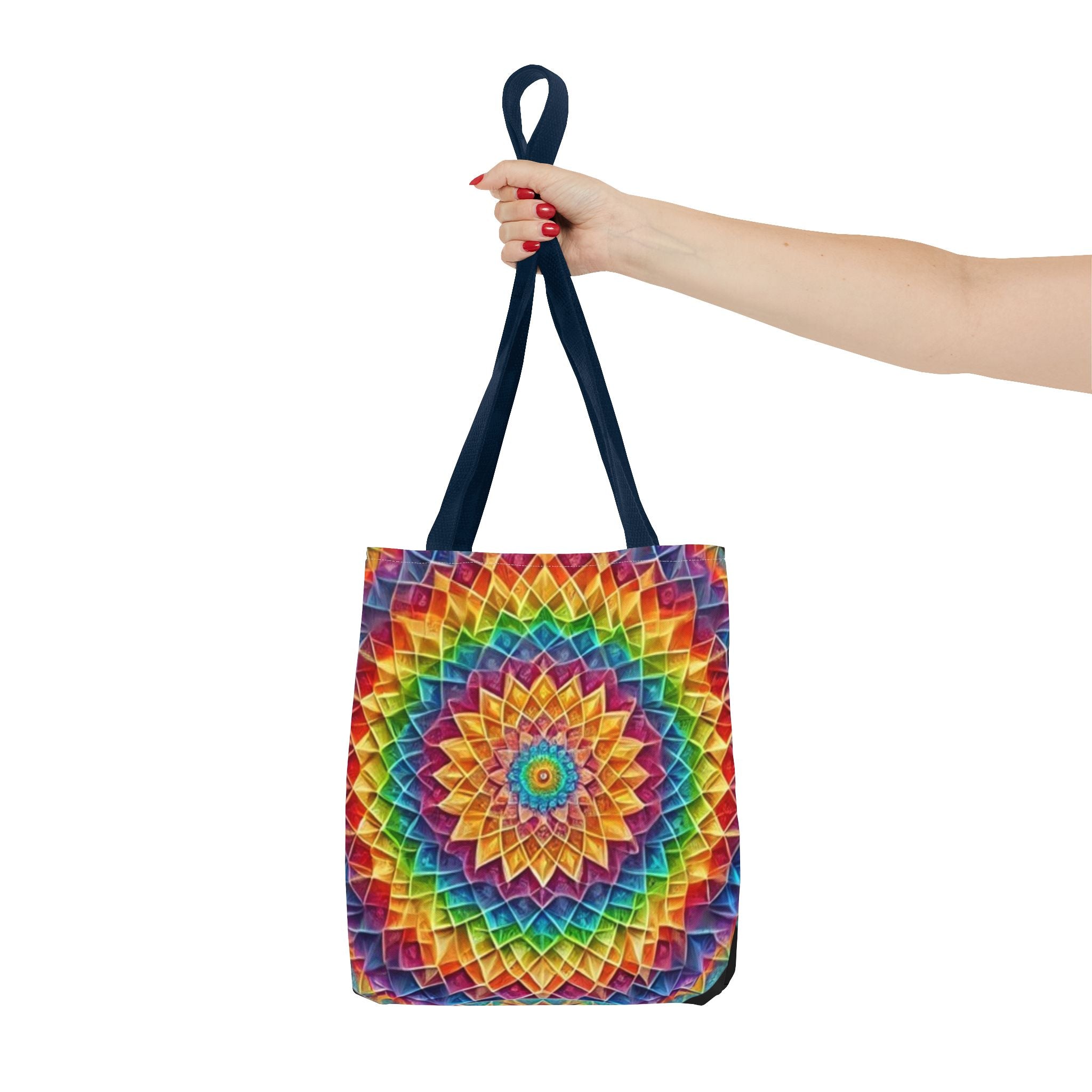 Rainbow Mandala Tote Bag