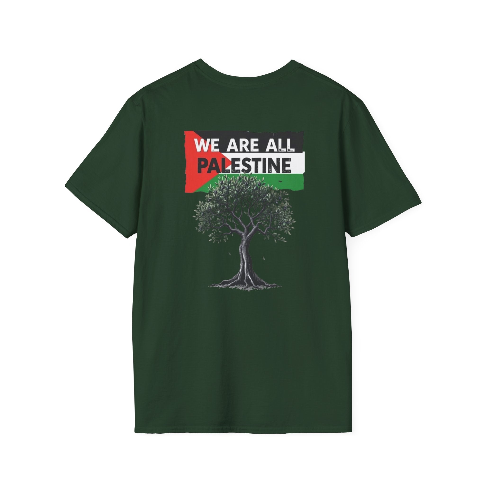 Unisex Softstyle T-Shirt: Stand with Gaza & We Are All Palestine Graphic Tee