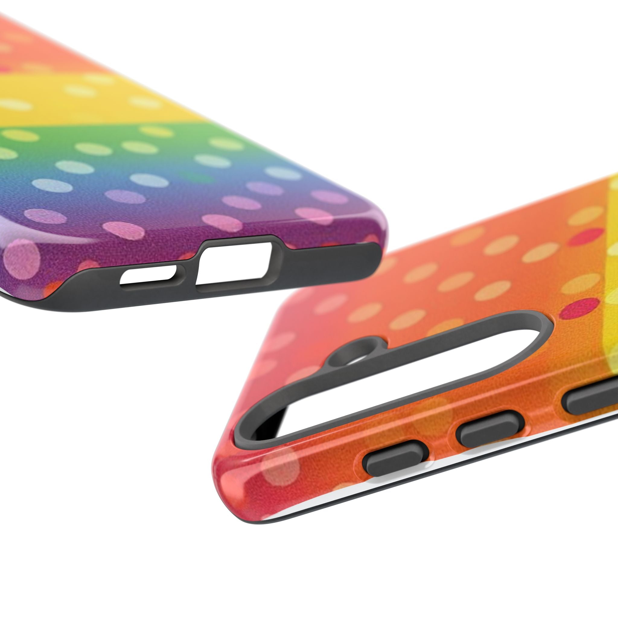 Rainbow Polka-Dot Tough Case for Android