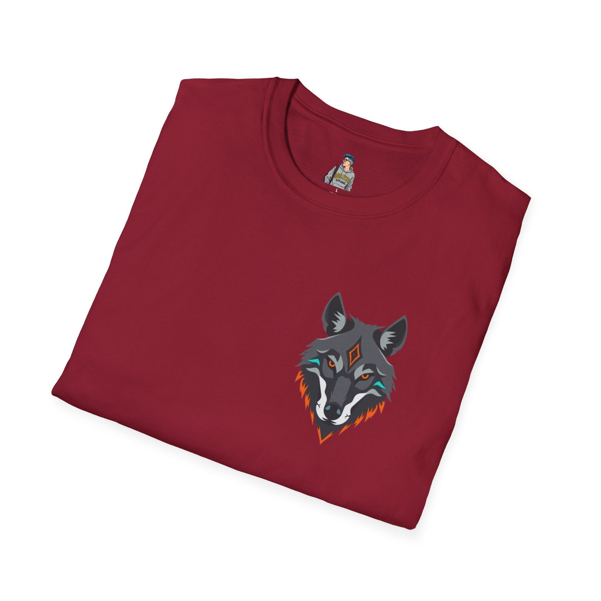 Mystical Wolf Design Unisex Softstyle T-shirt