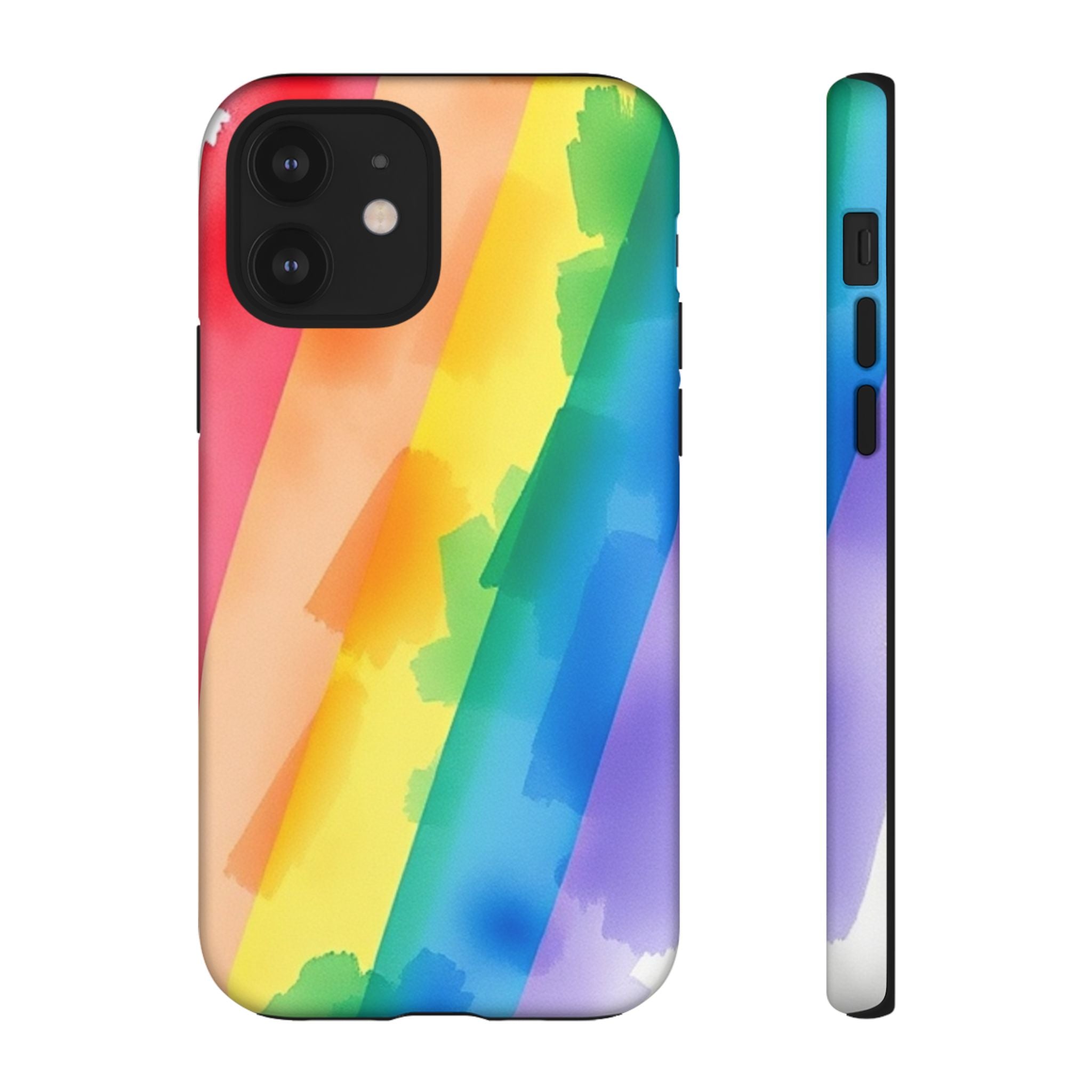 Rainbow Watercolor Art Tough Cases For Android & iPhone