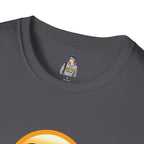 Unisex Softstyle T-Shirt with Eye Roll Emoji | Casual Graphic Tee for Everyday Humor