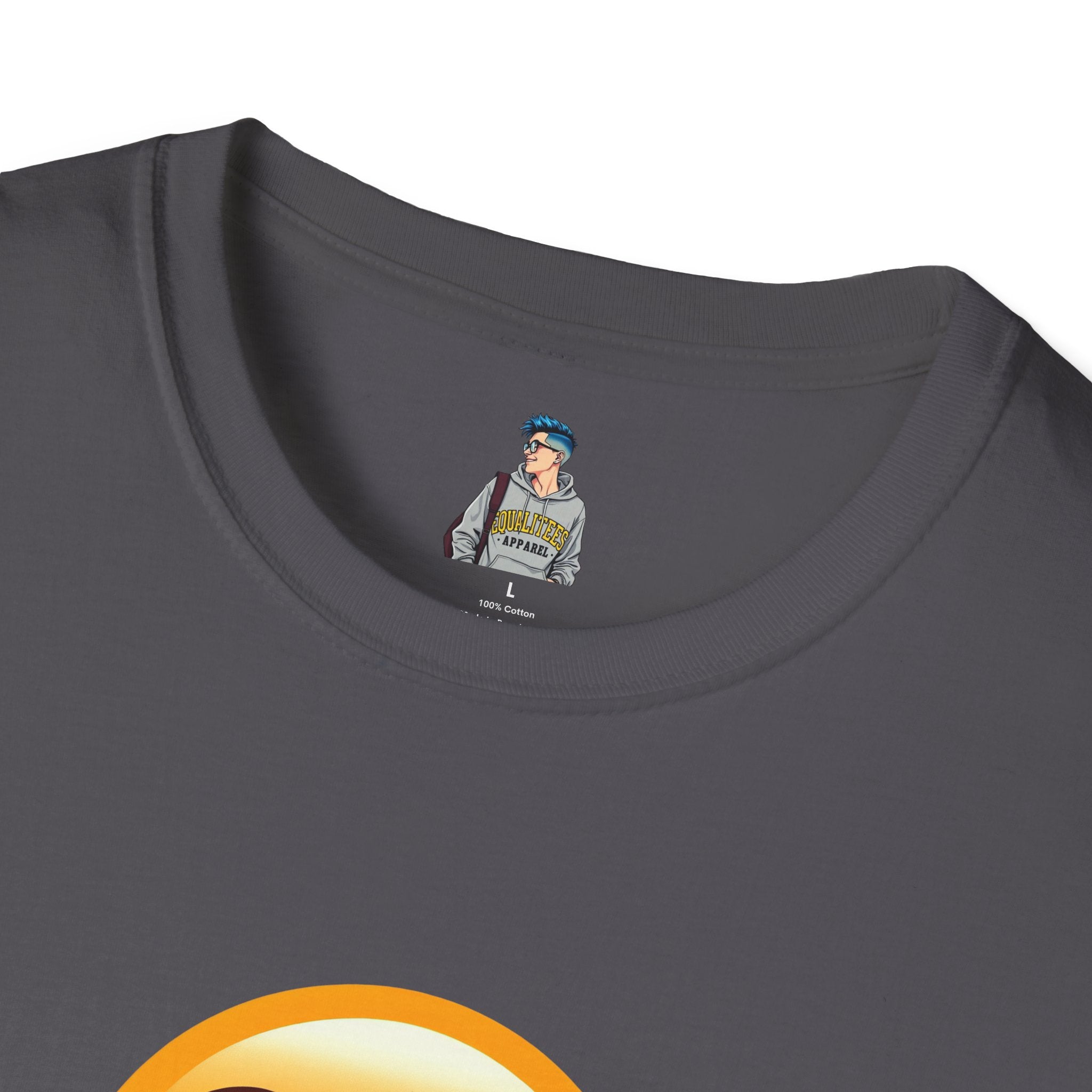 Unisex Softstyle T-Shirt with Eye Roll Emoji | Casual Graphic Tee for Everyday Humor