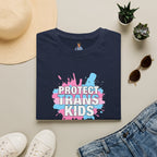 Protect Trans Kids Unisex Softstyle T-Shirt - Supportive LGBTQ+ Apparel