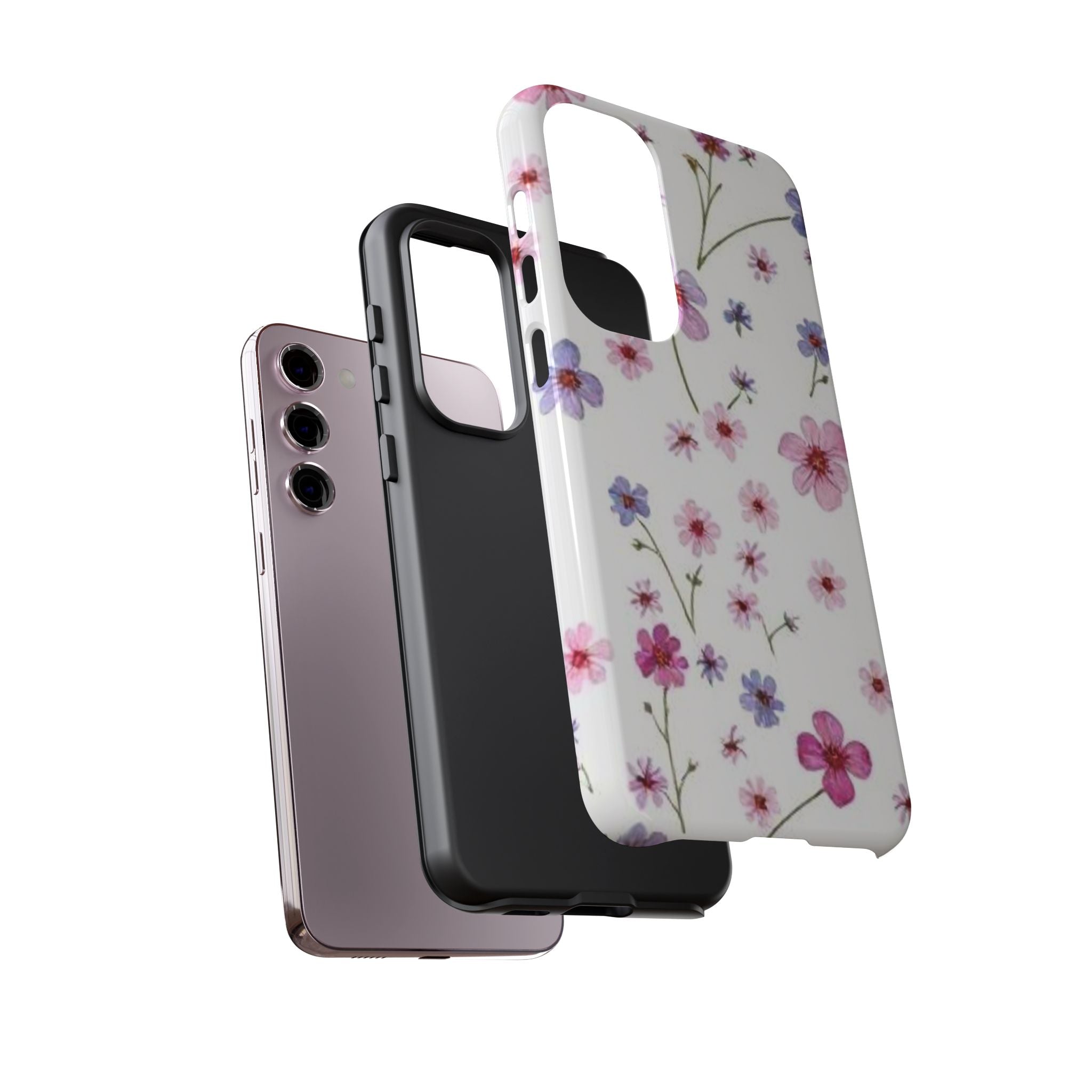 Pink Wildflower Tough Case for Android