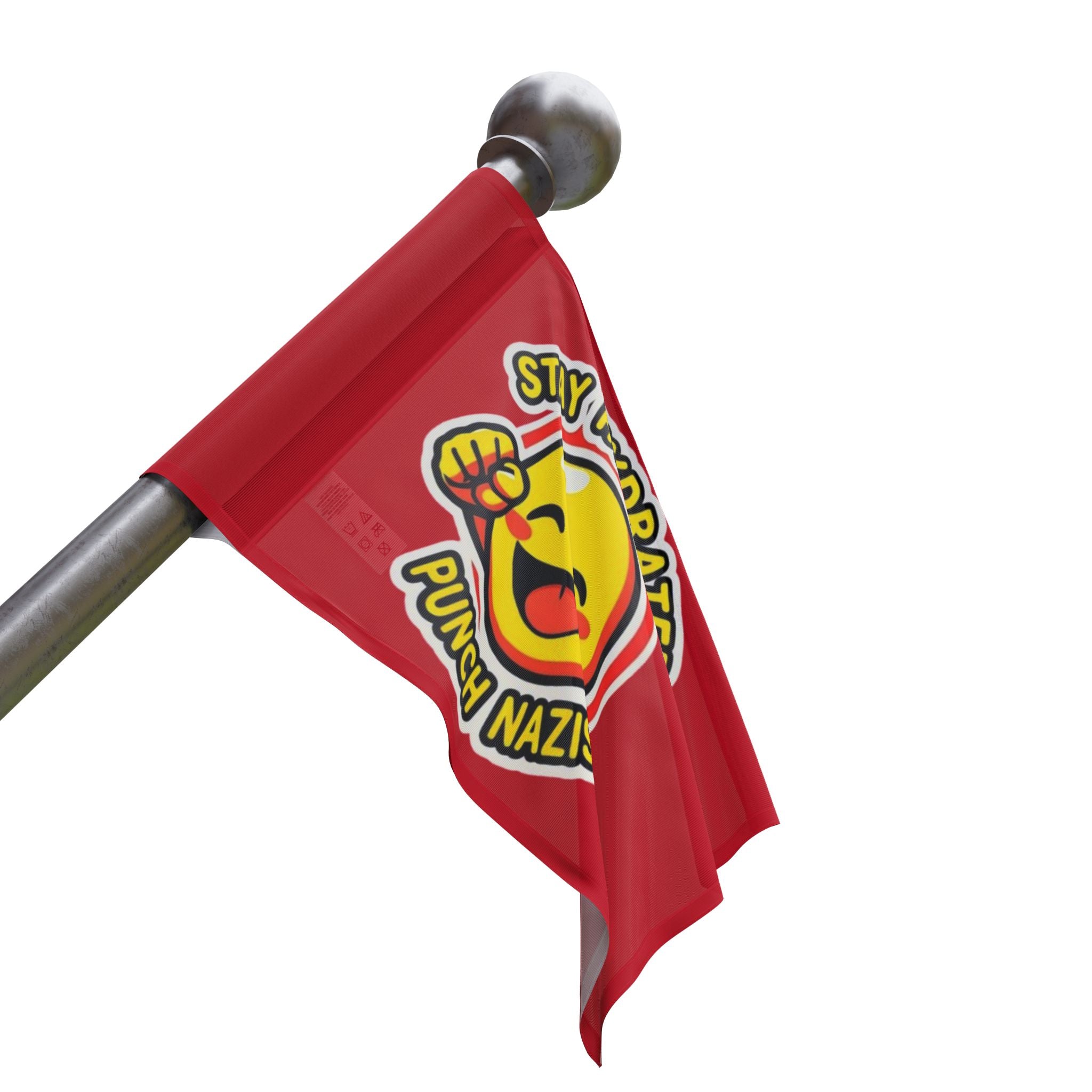 Stay Hydrated, Punch Nazis Emoji - Protest Flag