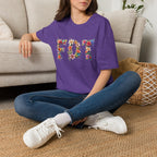 FDT Bold Floral Typography T-Shirt