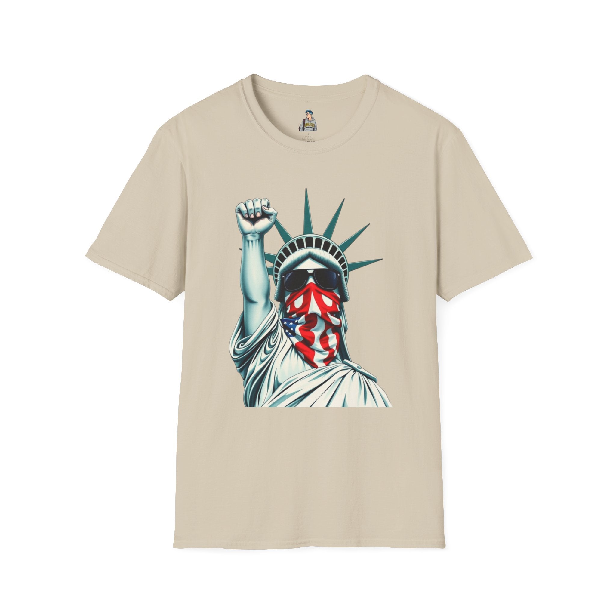 Resist - Patriotic Statue of Liberty T-Shirt - Unisex Softstyle Tee