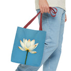 White Lily on Canvas Design - Tote Bag