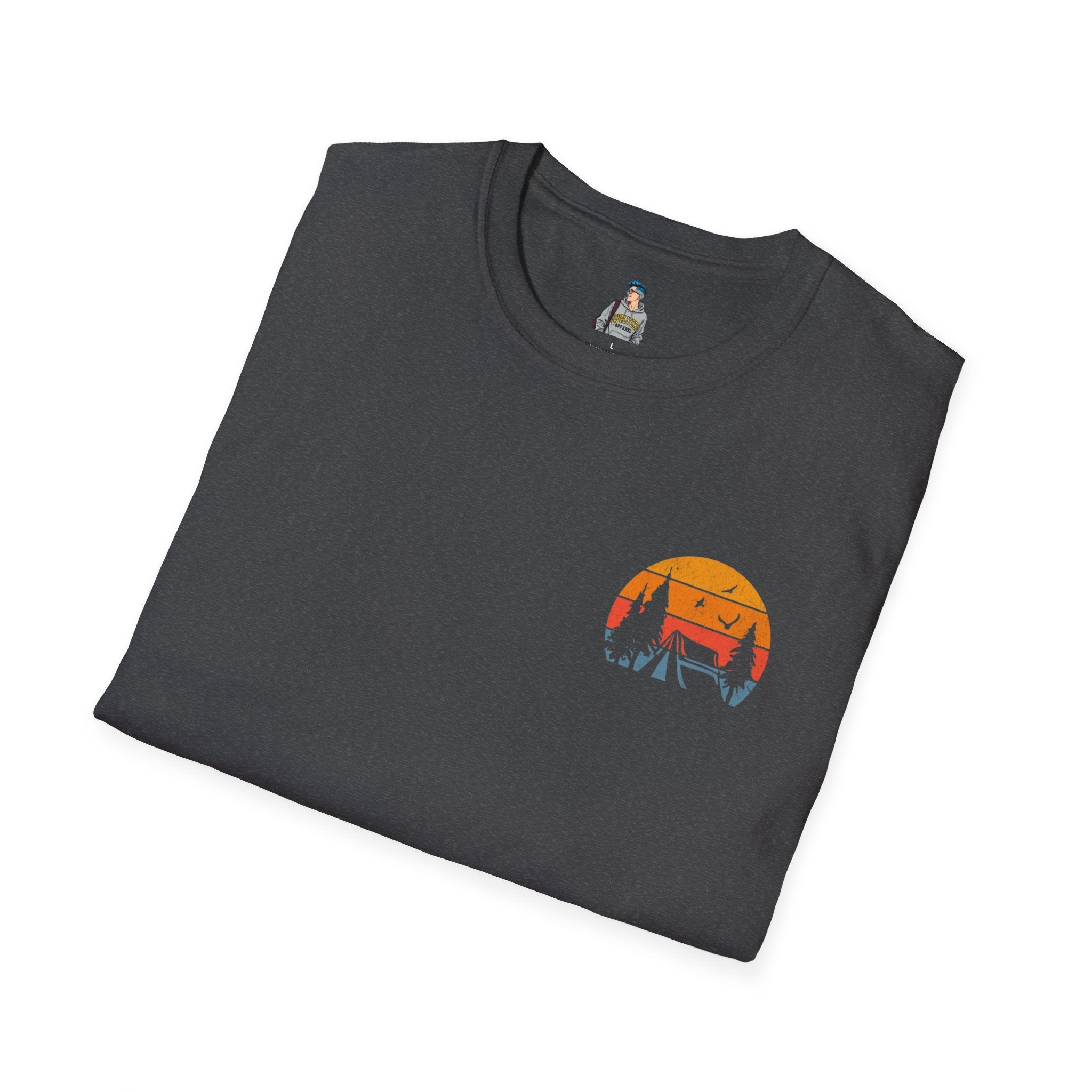 Unisex Softstyle T-Shirt - 'I'd Rather Be Camping' Adventure Tee