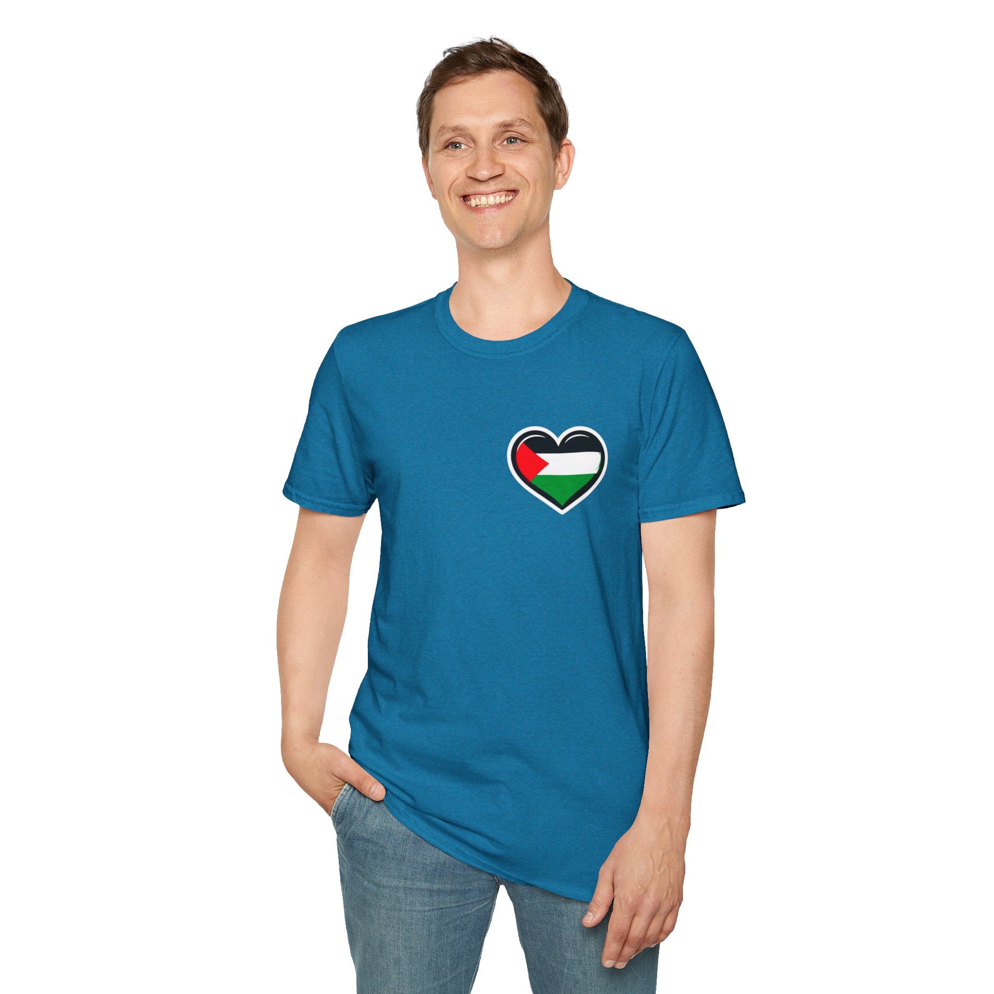 Unisex Softstyle T-Shirt: Stand with Gaza & We Are All Palestine Graphic Tee