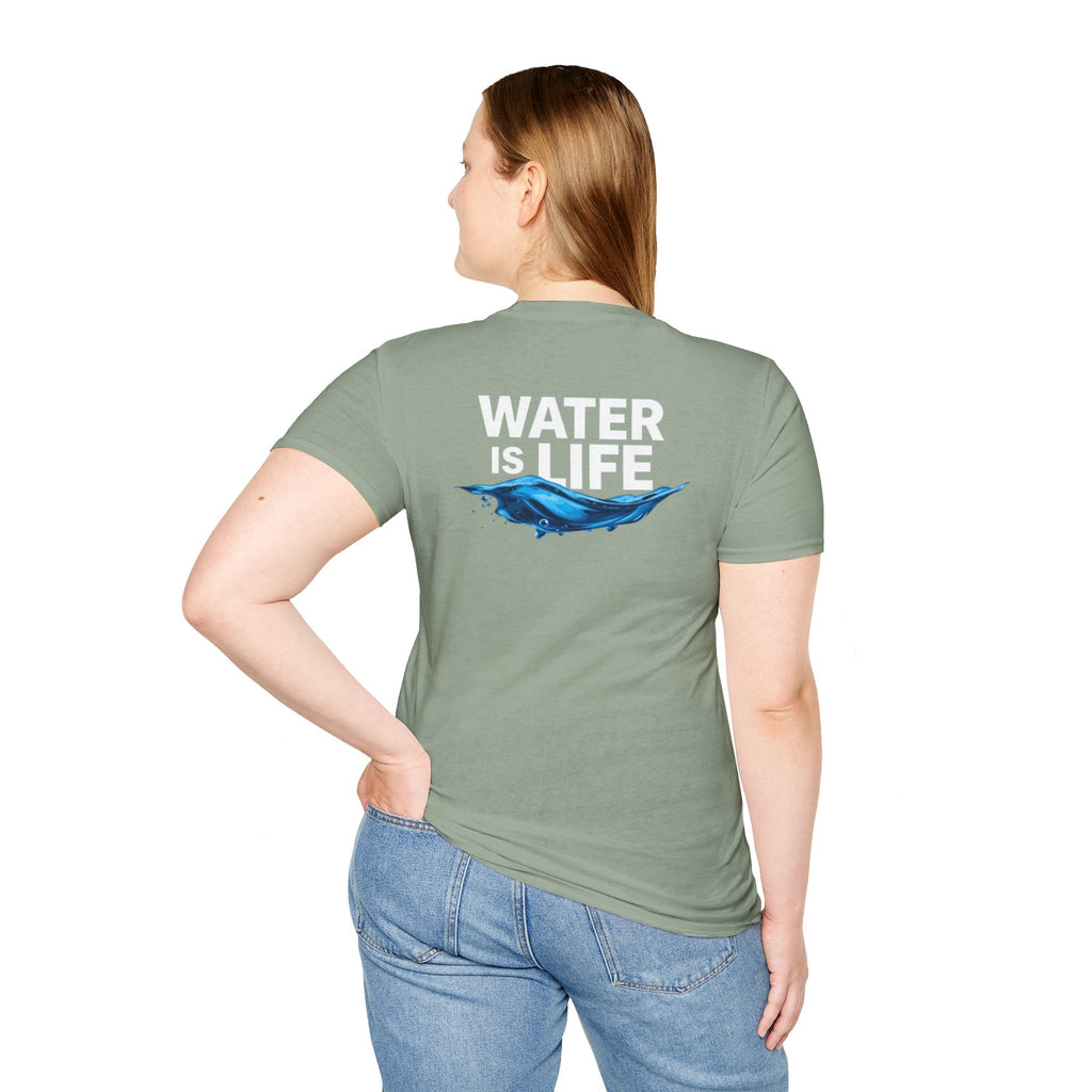 Water is Life Unisex T-Shirt | Eco-Friendly Tee for Environmentalists, Beach Lovers, Awareness Campaigns, Gifting