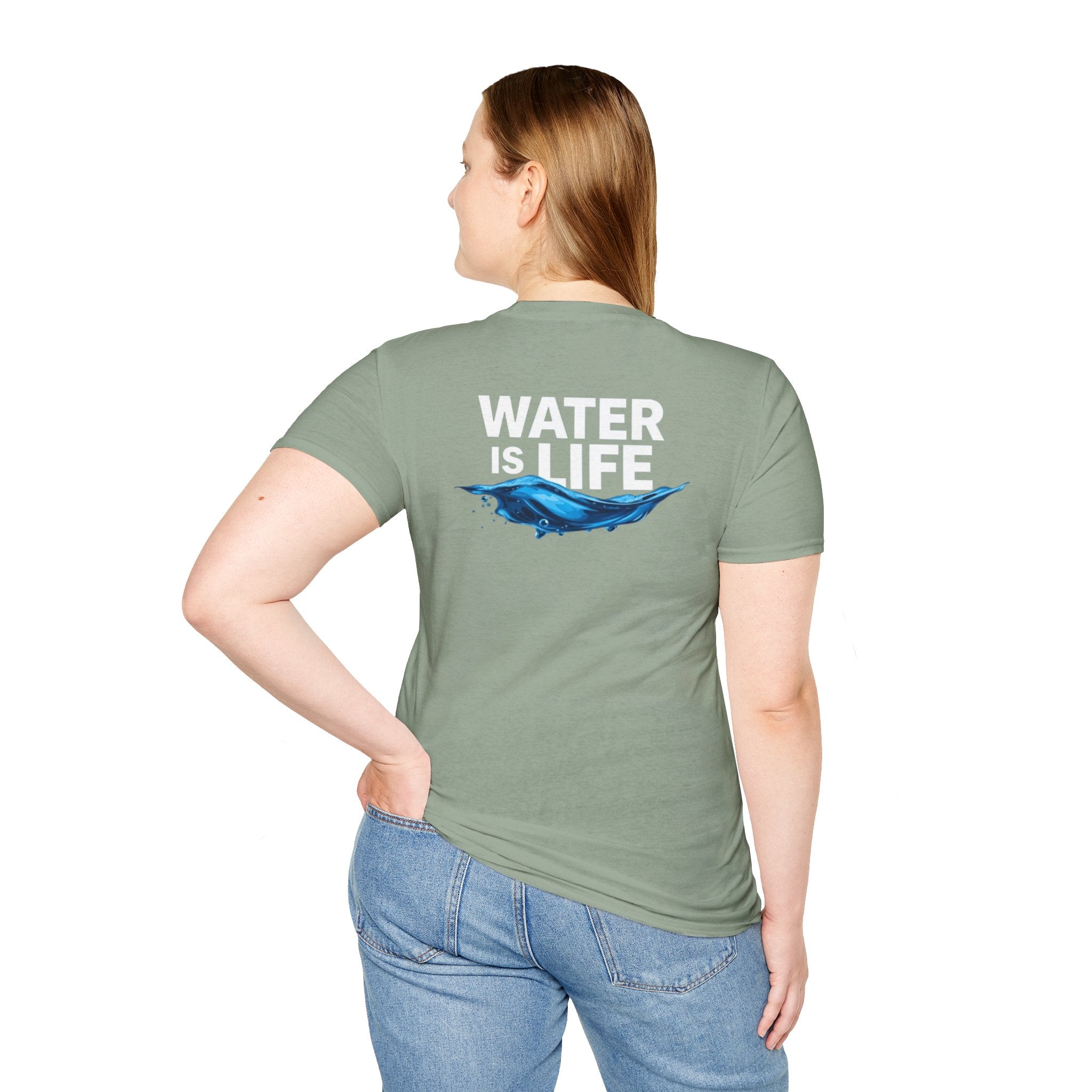 Water is Life Unisex T-Shirt | Eco-Friendly Tee for Environmentalists, Beach Lovers, Awareness Campaigns, Gifting