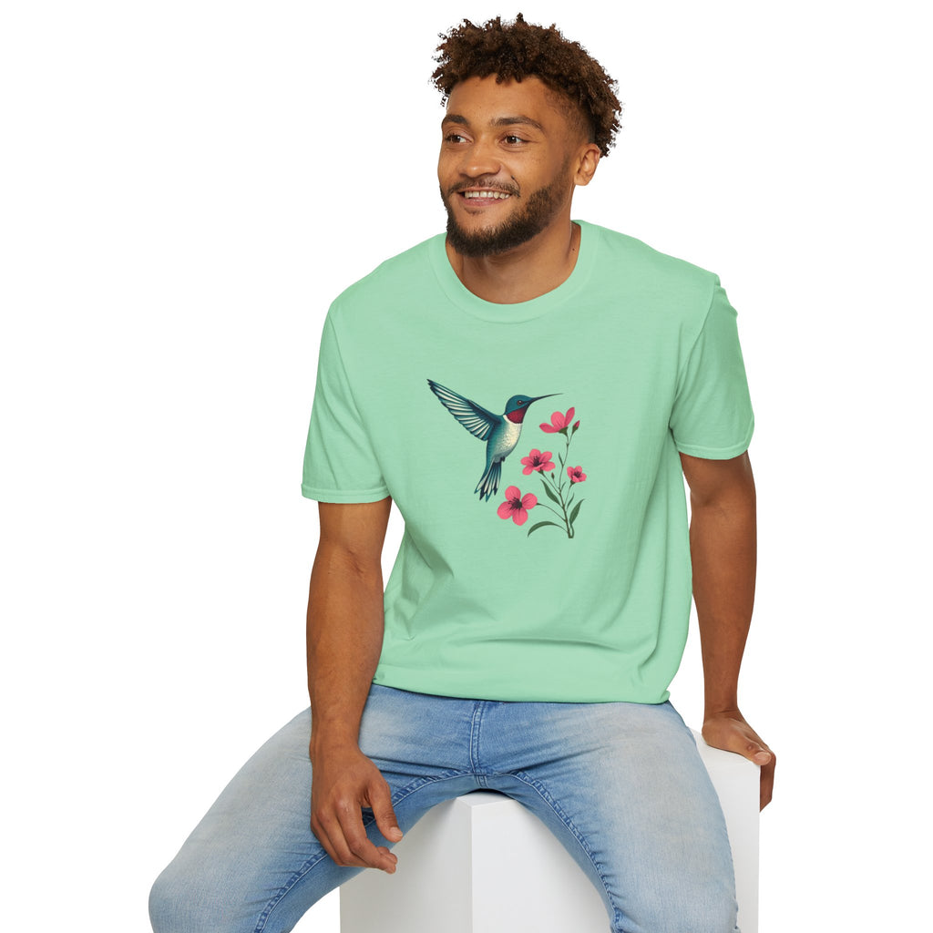 Floral Hummingbird T-Shirt