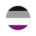 Pride Cork Back Coaster - Asexual Flag Design | Perfect for Home Decor & Gifts