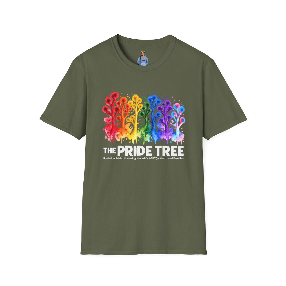Pride Tree Las Vegas White Text T-shirt