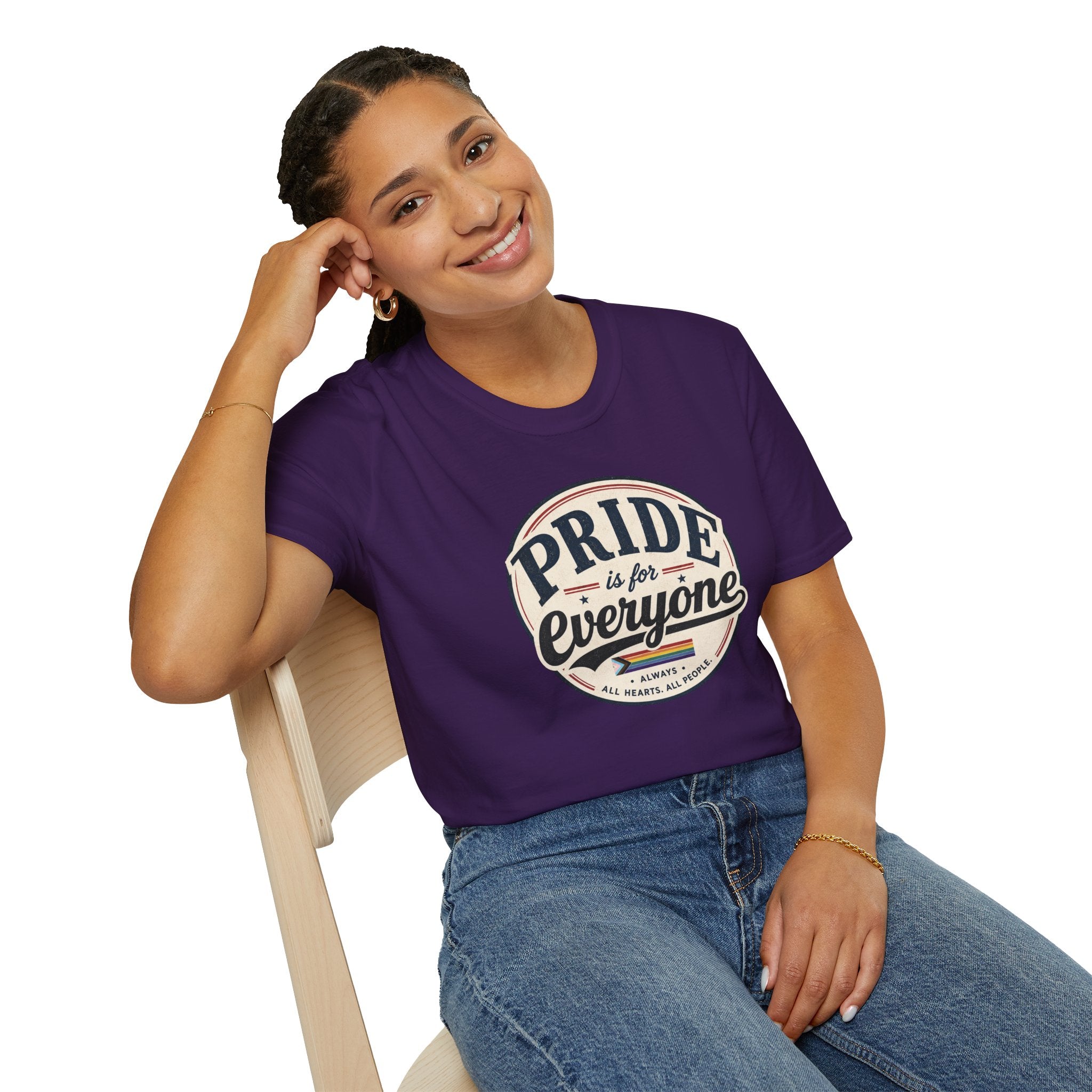 Pride Is for Everyone T-Shirt — Inclusive Retro Pride Tee