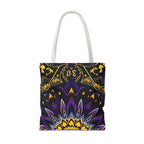 Purple & Yellow Design Tote Bag