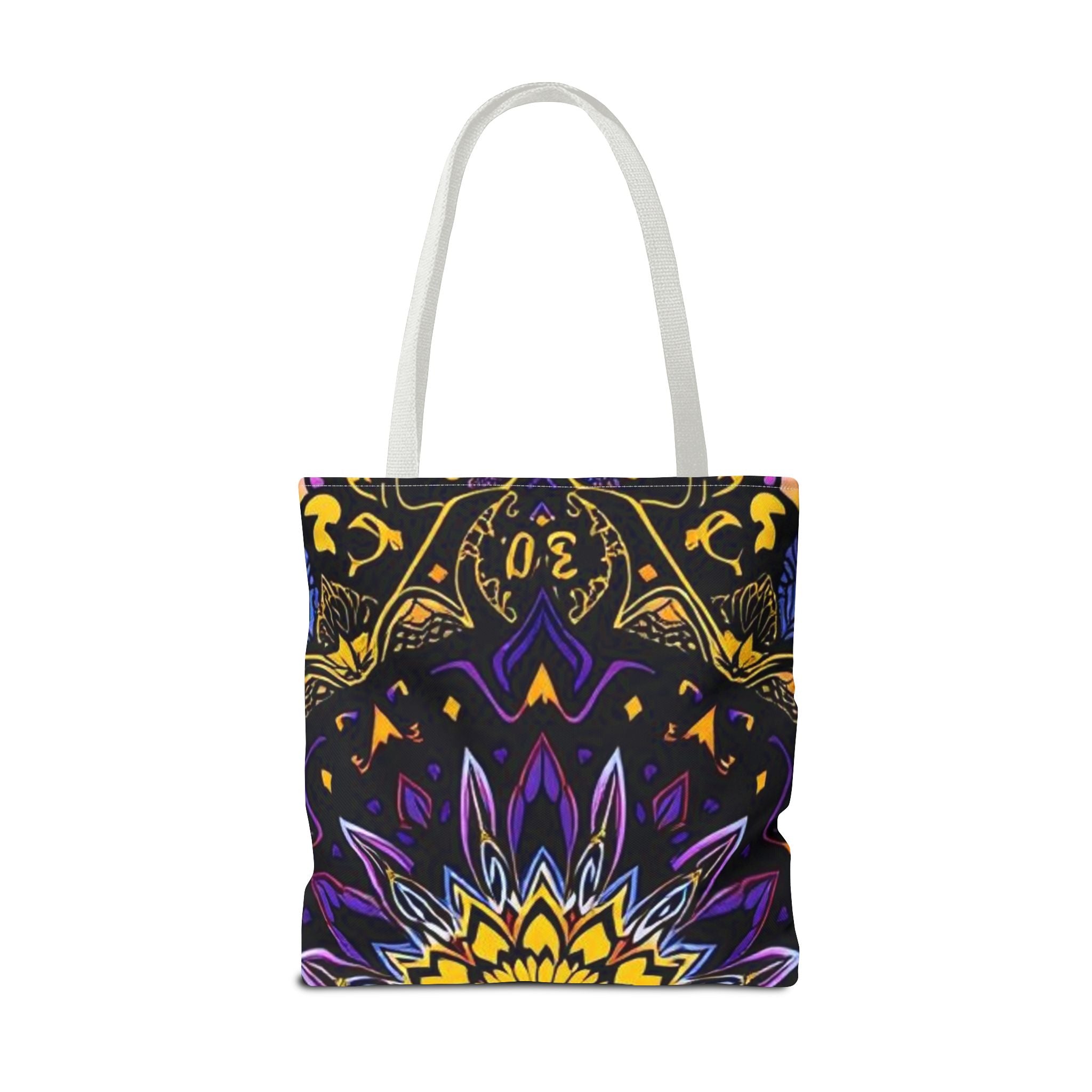 Purple & Yellow Design Tote Bag