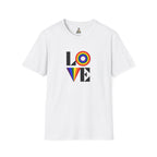 Vibrant LOVE Design for Pride Unisex Softstyle T-Shirt