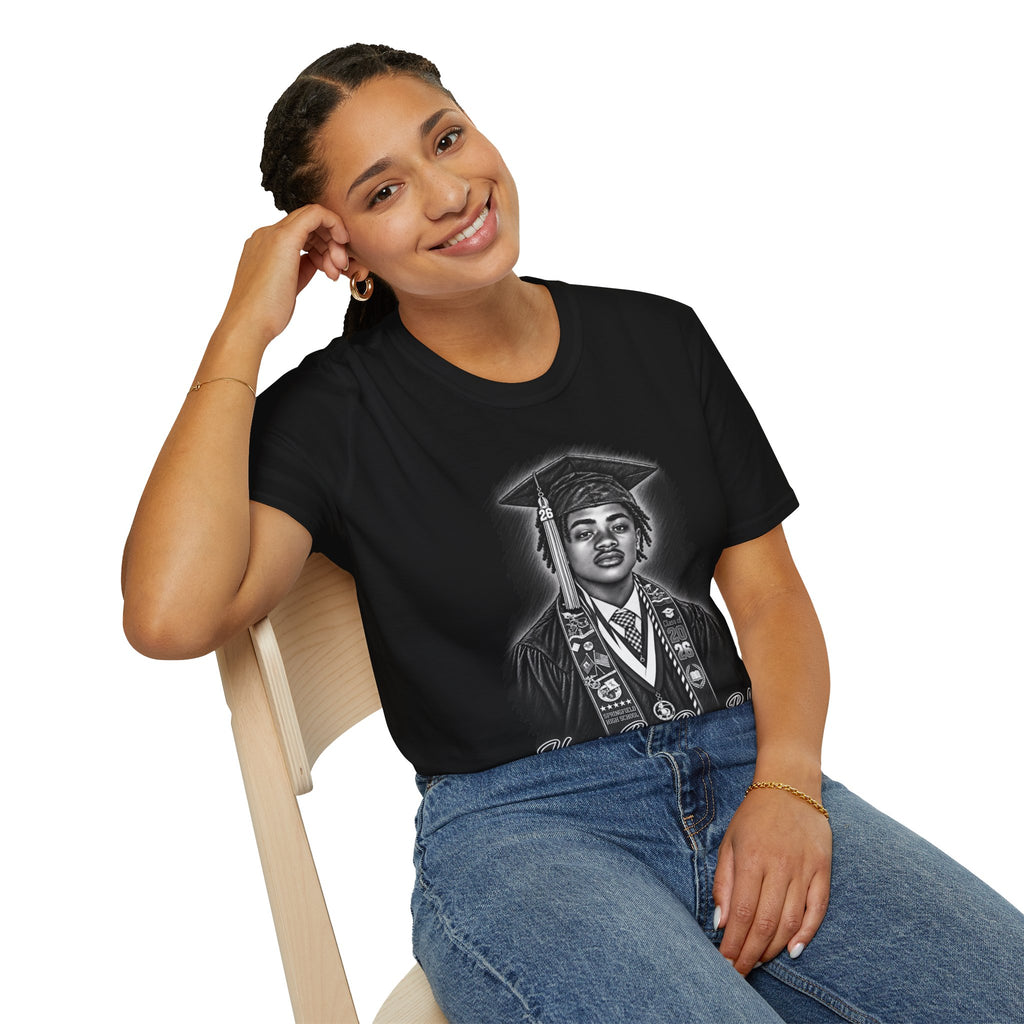 Portrait Front and Back - In Memory of Pierre Damas Bel T-Shirt