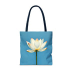 White Lily on Canvas Design - Tote Bag